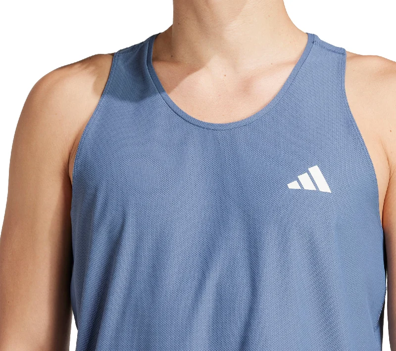 adidas Own The Run Mens Running Vest - Blue