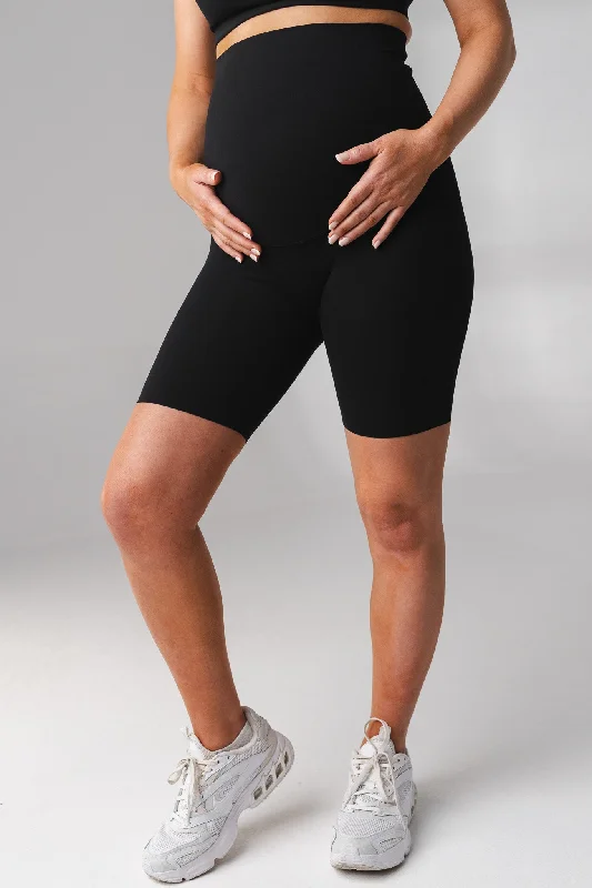 Cloud II™ Maternity Biker Short - Midnight