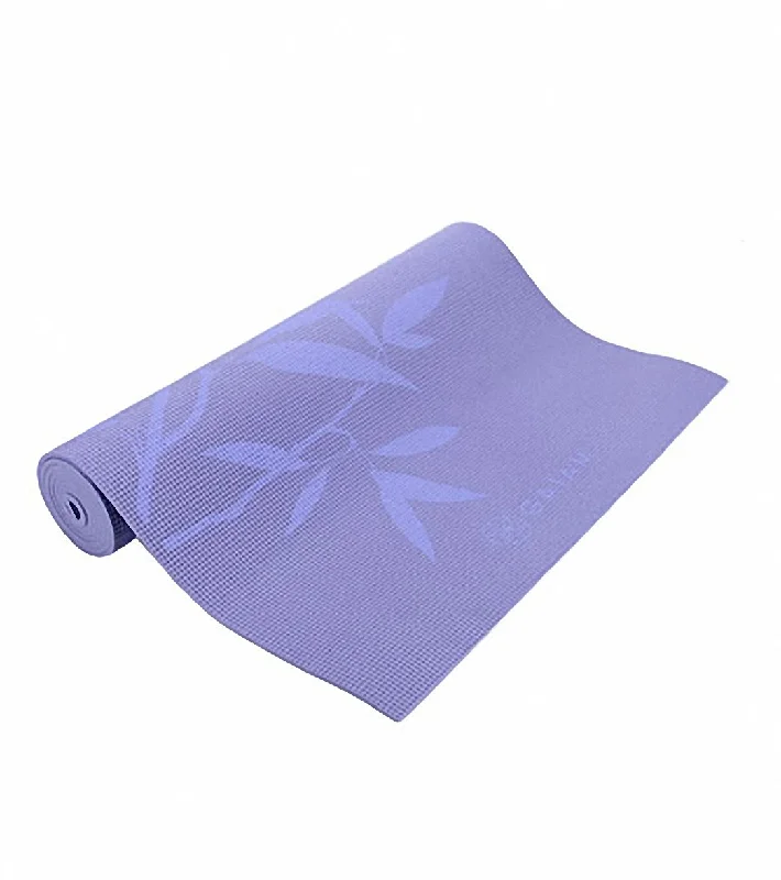 Gaiam Ash Leaves Premium Yoga Mat 68"" 5mm  Lavender