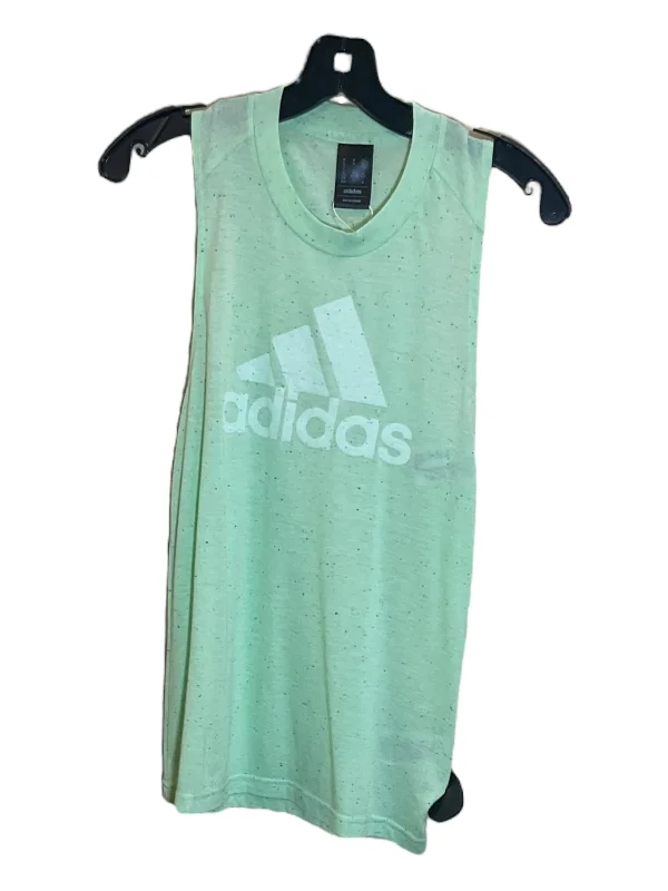 Green Athletic Tank Top Adidas, Size Xs