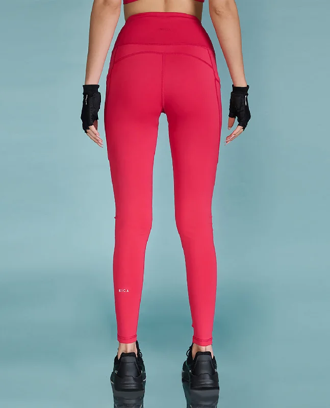 High Waisted Hot Pink Leggings