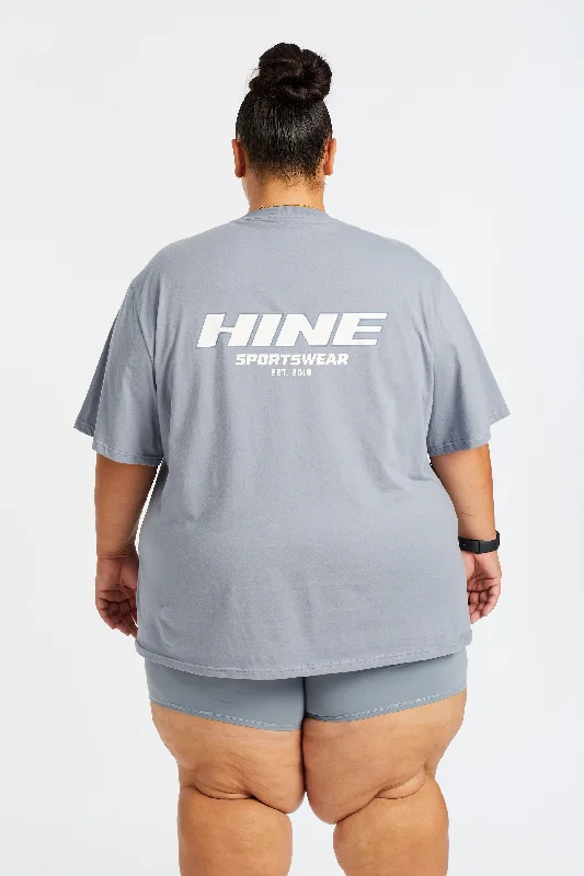 HINE TEE DUSTY BLUE