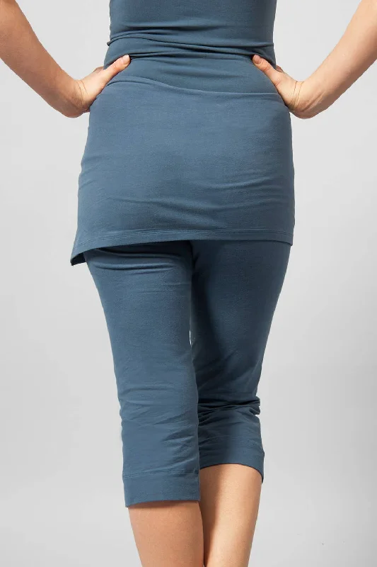 Inderjit yoga pants 3/4 - Indigo