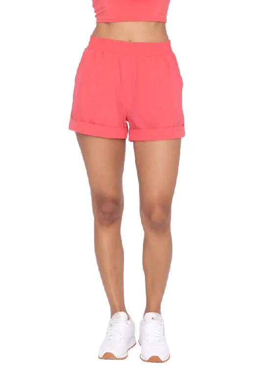 Mono B High Waist Cuffed Casual Shorts AP-A1230