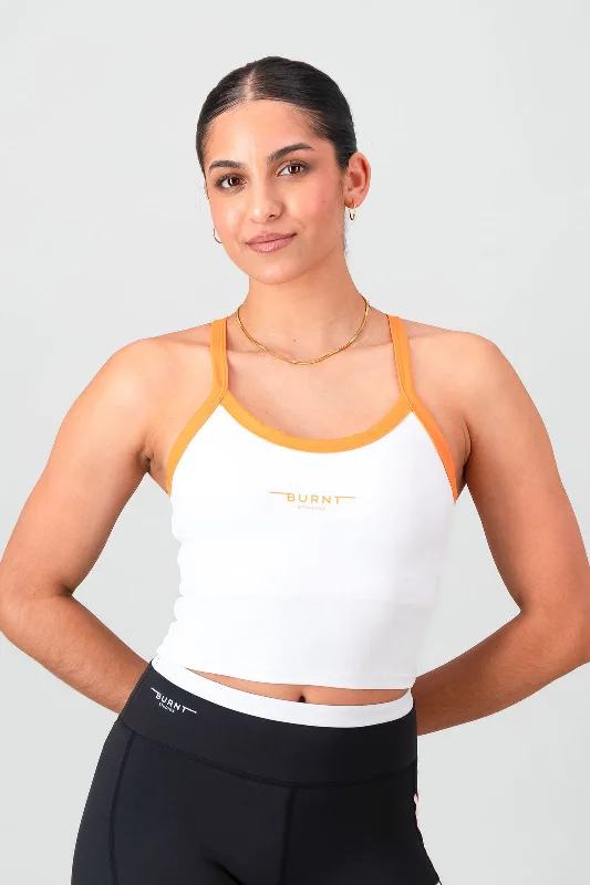 Supportive Tank - White & Orange