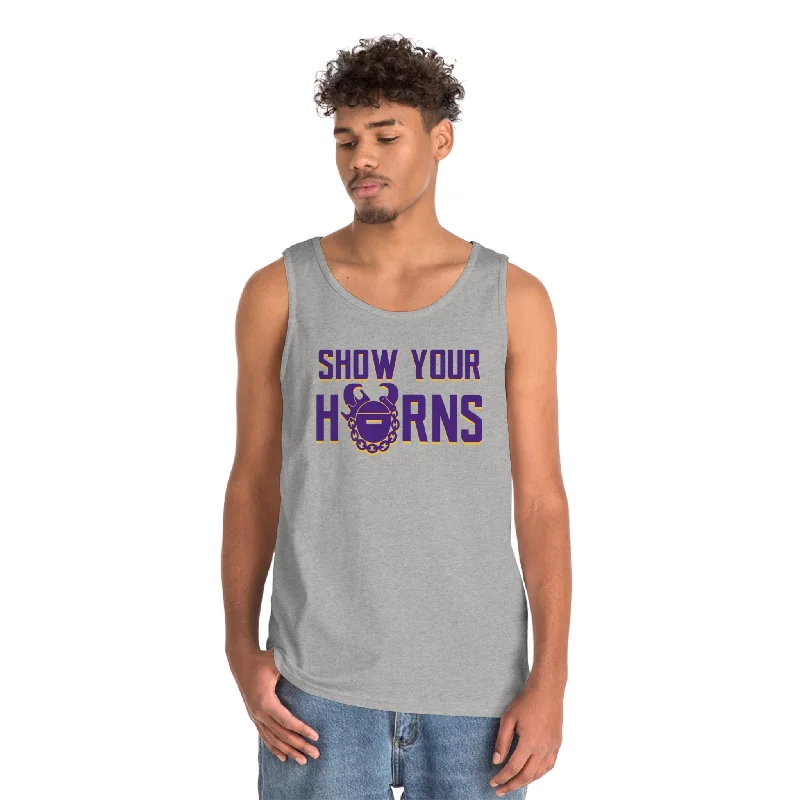 Unisex Heavy Cotton Tank Top - Show Your Horns