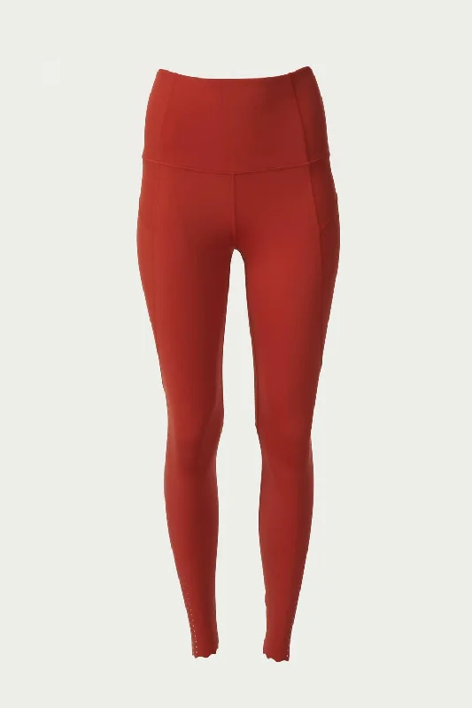 Wesley Legging In Spiced Red