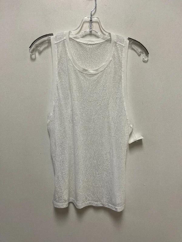 White Athletic Tank Top Lululemon, Size S