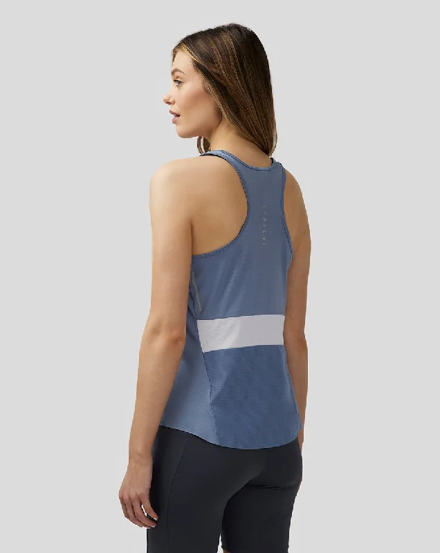 Women’s Apex Lightweight Panelled Tank Top - Blue