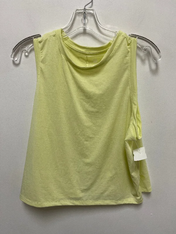 Yellow Athletic Tank Top All In Motion, Size L