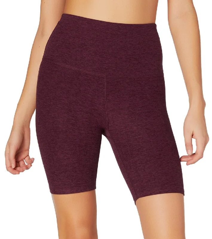 Beyond Yoga Spacedye High Waisted Biker Yoga Shorts Team Burgundy/Bold Burgundy