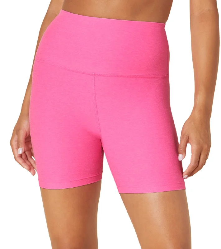 Beyond Yoga Spacedye Keep Pace Biker Shorts Pink Hype Heather