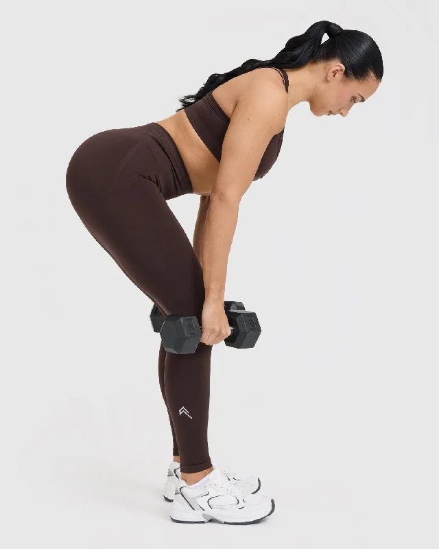 Effortless Seamless Leggings | Plum Brown