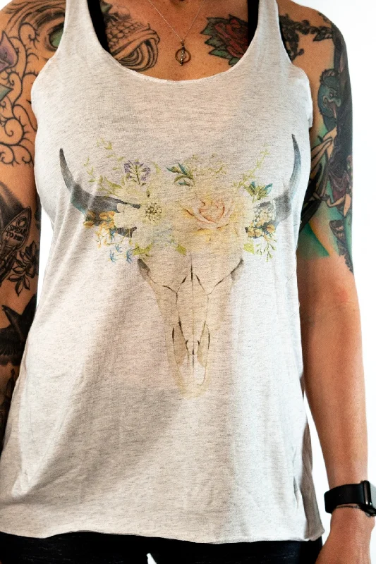 Floral Longhorn Tank