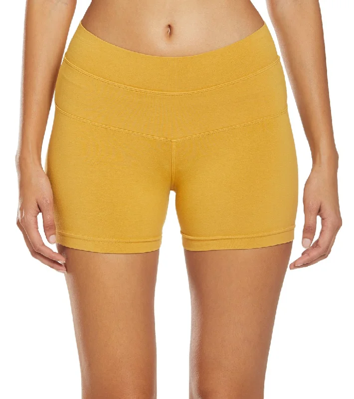 Hard Tail High Rise Yoga Booty Shorts Honeygold