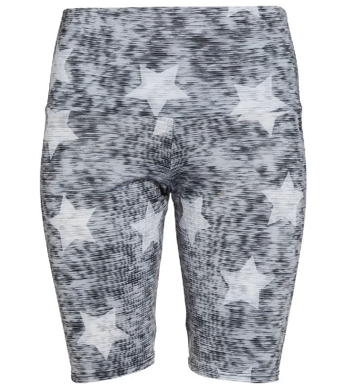 Onzie High Rise Bike Shorts Heathered Star