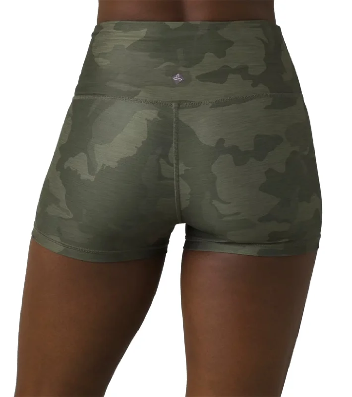 prAna Layna Yoga Shorts Sage Camo