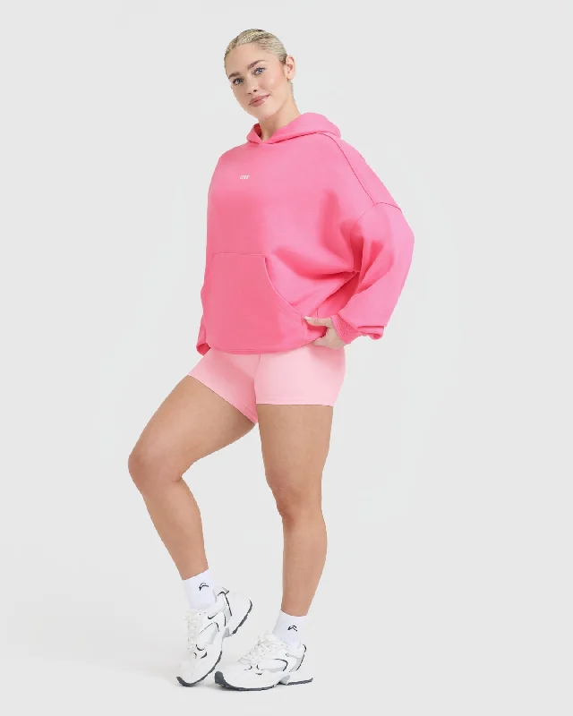 Raising the Bar Graphic Unisex Oversized Hoodie | Peony Pink