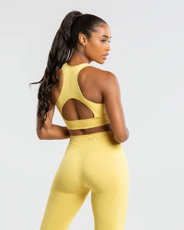 Renew Seamless Sports Bra | Dried Yellow