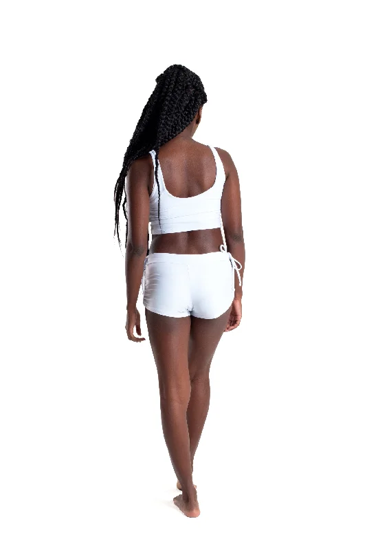 Side String Shorts, White, Ultra Cool Form Light