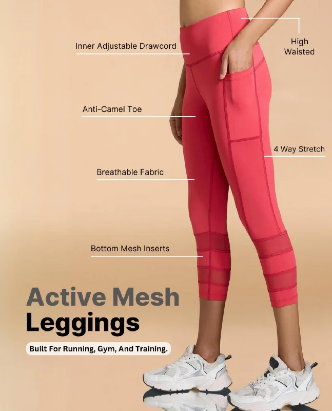 Active Mesh 7/8th Sports Leggings