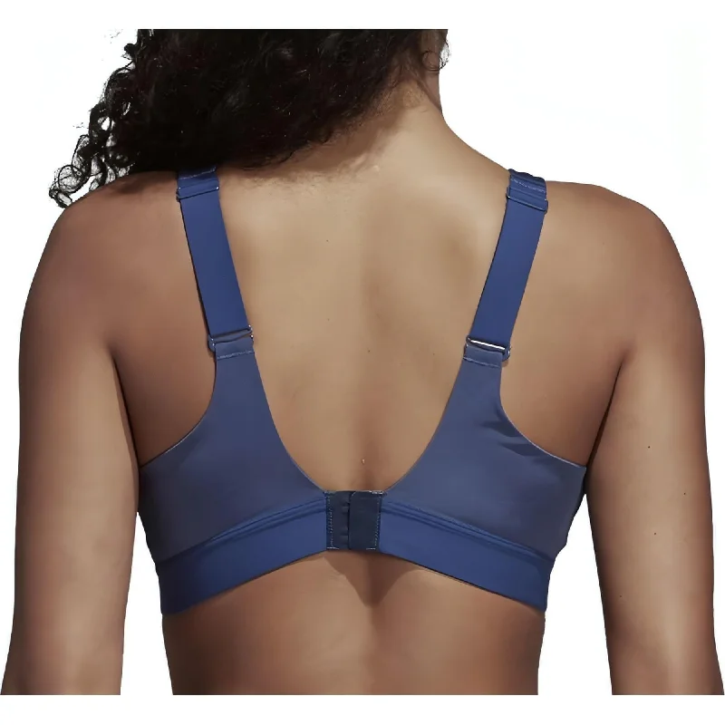 adidas Stronger For it Soft Womens Sports Bra - Blue