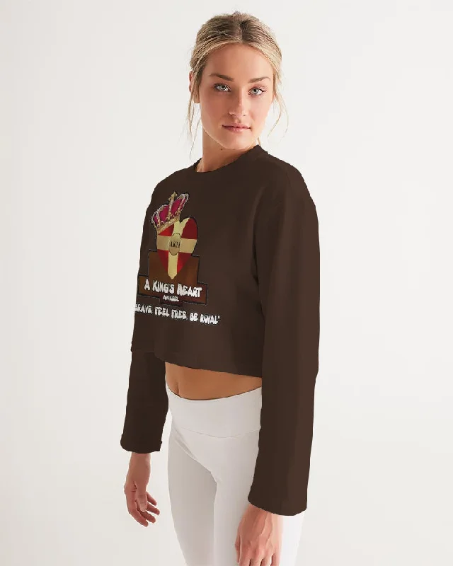 AKH Brown Women's Cropped Sweatshirt