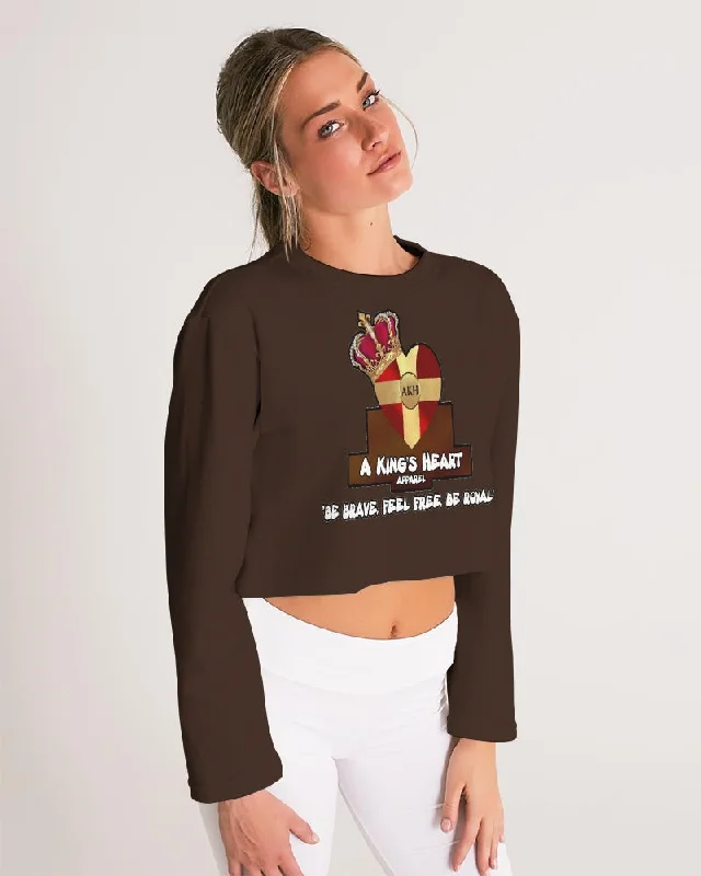 AKH Brown Women's Cropped Sweatshirt