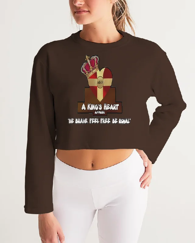 AKH Brown Women's Cropped Sweatshirt