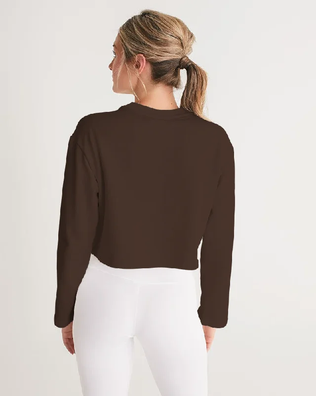 AKH Brown Women's Cropped Sweatshirt