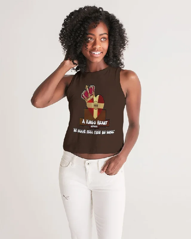 AKH Brown Women's Cropped Tank