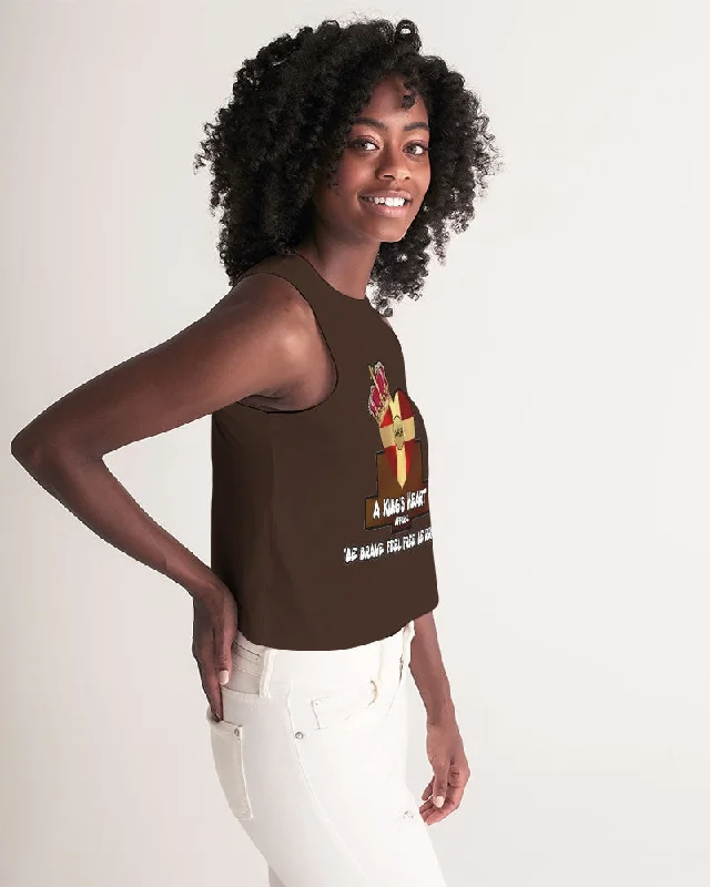 AKH Brown Women's Cropped Tank