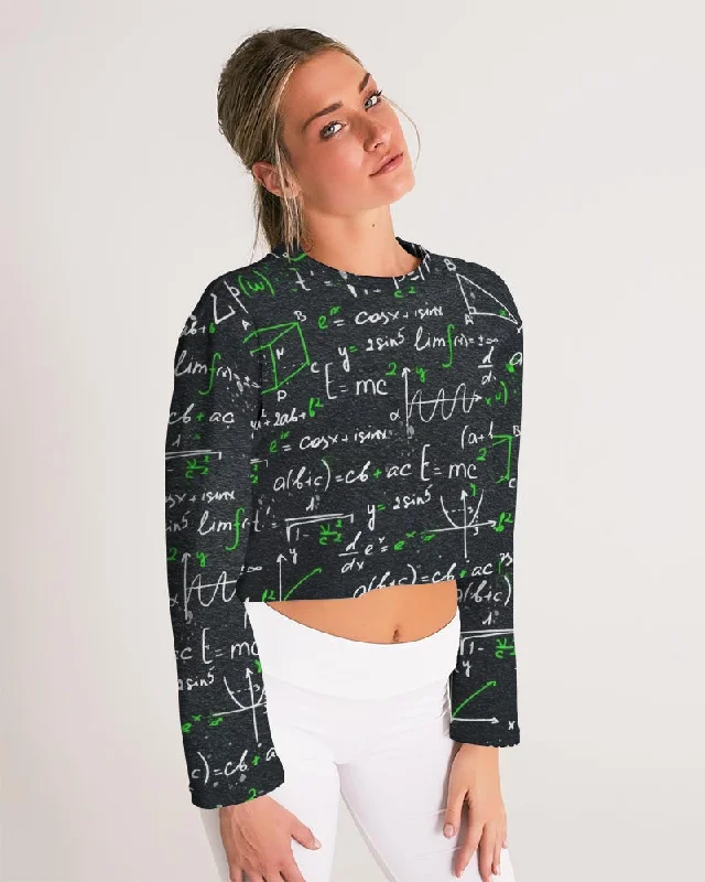 AKH Equations Women's Cropped Sweatshirt