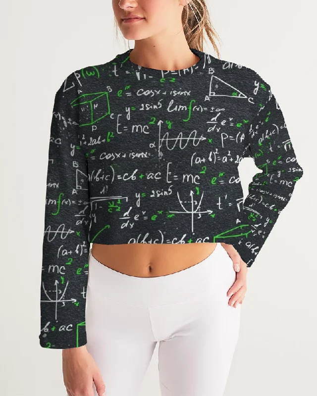 AKH Equations Women's Cropped Sweatshirt