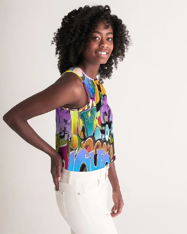 AKH Graffiti Art Women's Cropped Tank