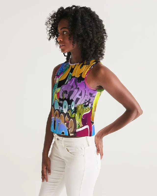 AKH Graffiti Art Women's Cropped Tank