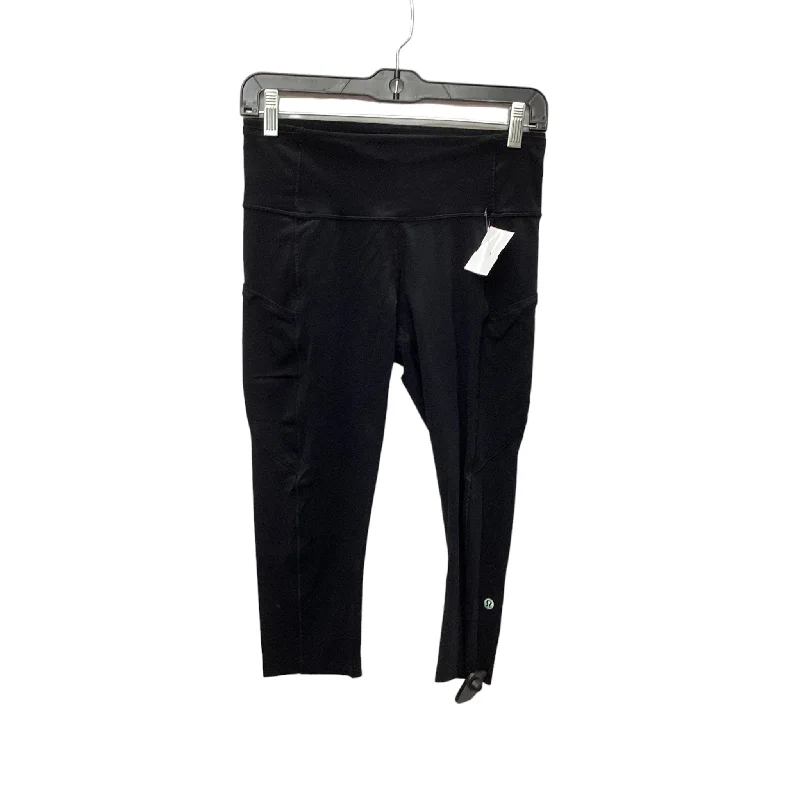 Athletic Capris By Lululemon In Black, Size: 8