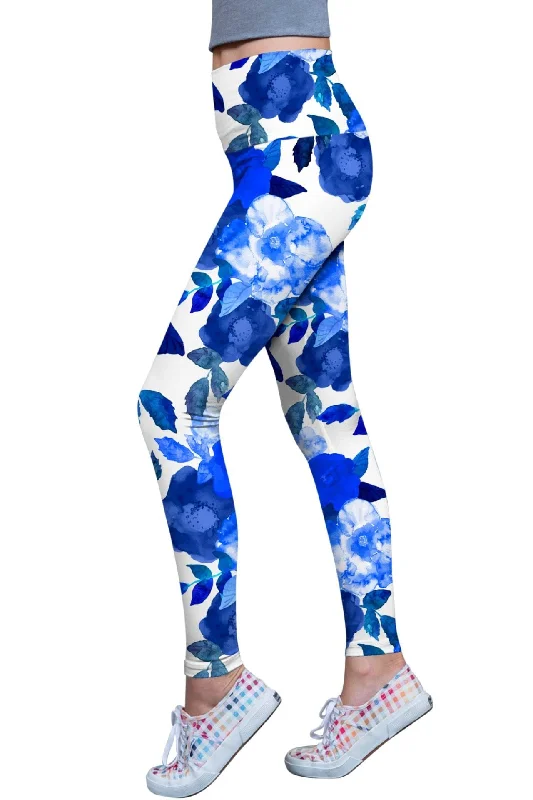 Blue Blood Lucy Floral Printed Performance Leggings - Women