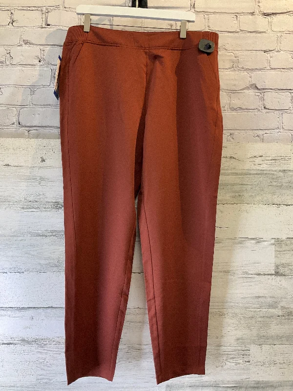 Brown Athletic Pants Clothes Mentor, Size L