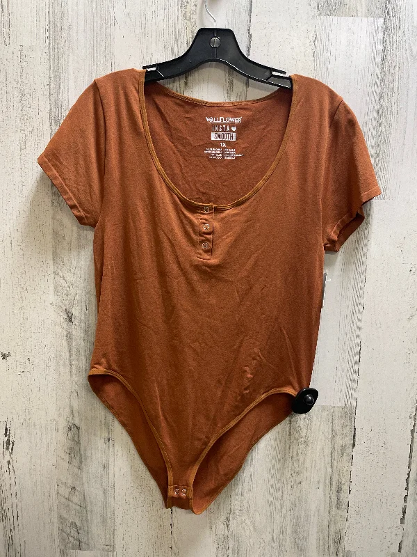 Brown Bodysuit Wallflower, Size 1x