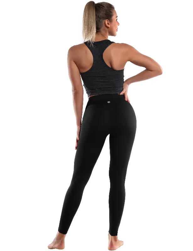 Crotch Seamless Yoga Pants black