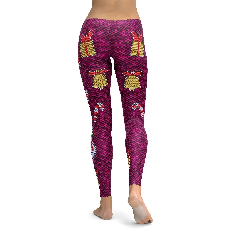 Christmas Paillette Leggings