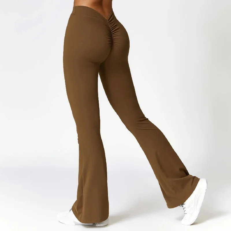 Dip Back Flared Yoga Leggings