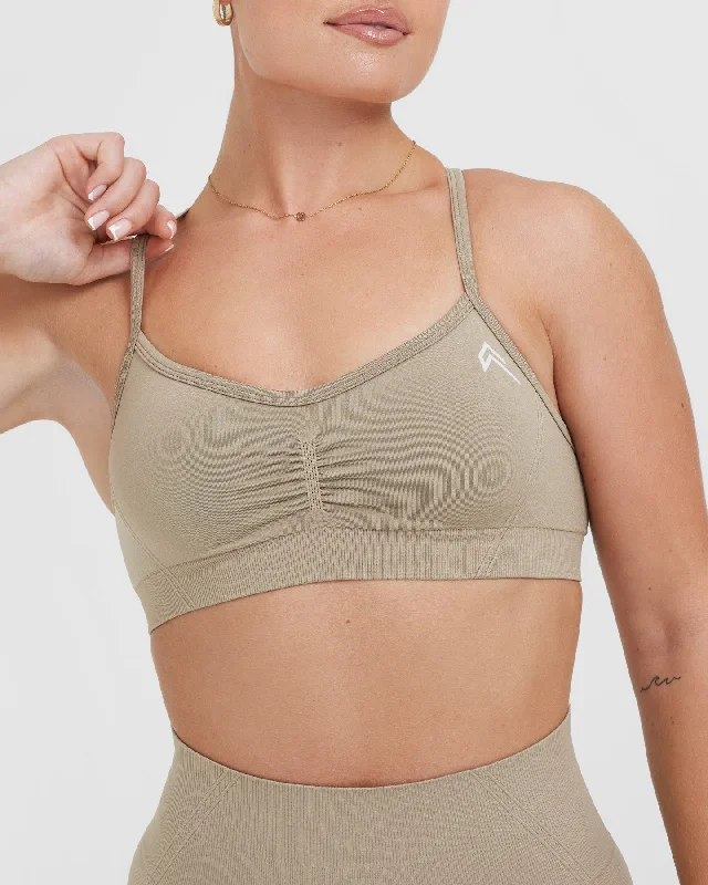 Effortless Strappy Bralette | Washed Sandstone