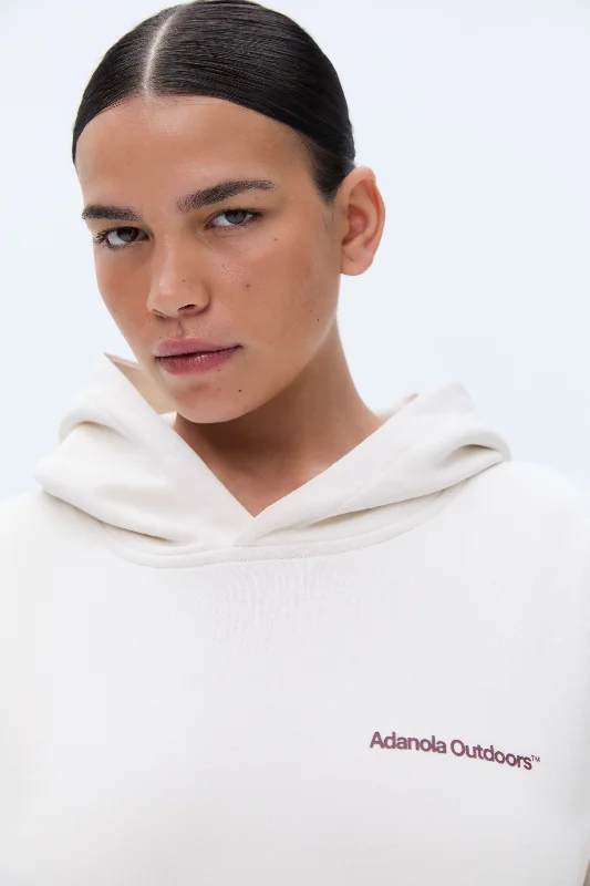 Trail Oversized Hoodie - Marshmallow White