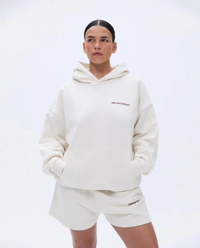 Trail Oversized Hoodie - Marshmallow White