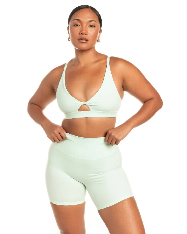 Micro Twist Bra - Soft Jade