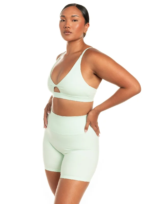 Micro Twist Bra - Soft Jade