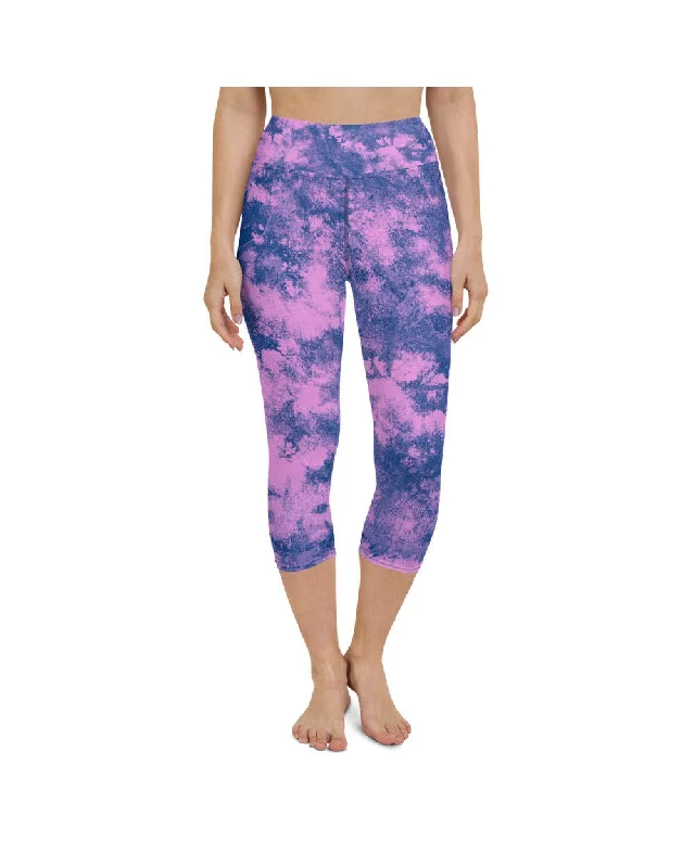 Navy Glaze Yoga Capris