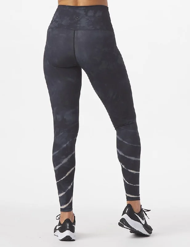 High Waist Pure Legging: Linear Tie Dye